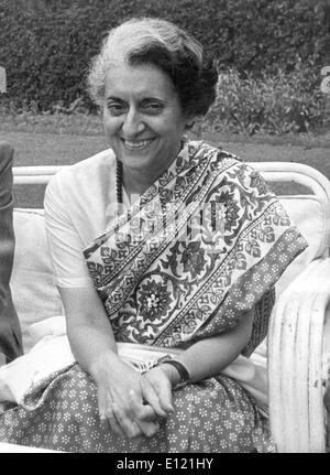 India's first and to date only female prime minister INDIRA GANDHI made strides in modernizing India Stock Photo