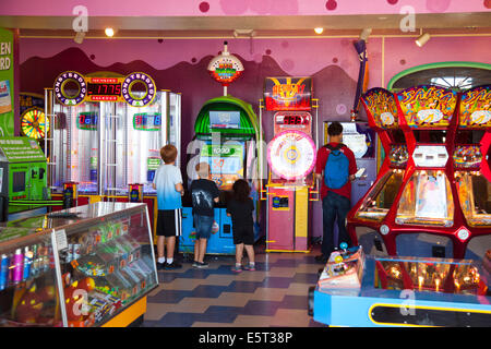 Arcade, Amusement Park, Santa Cruz, California, United States of America Stock Photo