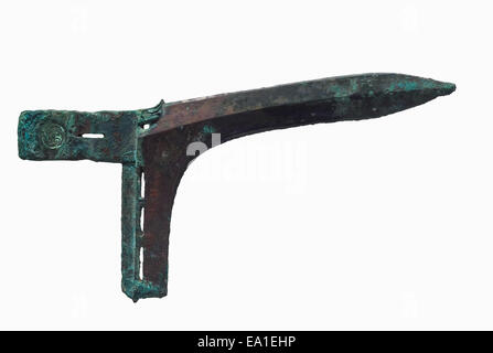 chinese ancient weapon,dagger-axe Stock Photo