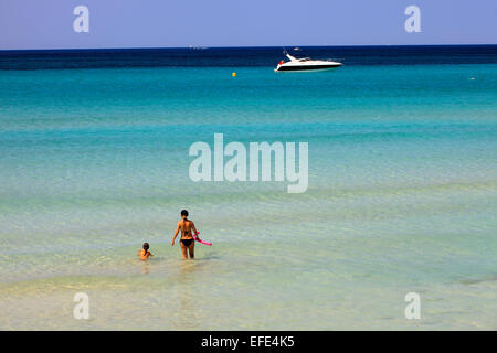 Es Trenc beach, Colonia de Sant Jordi, Mallorca, Balearic Islands, Spain. Stock Photo