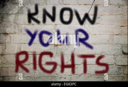 Know Your Rights Concept Stock Photo