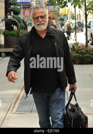 Jonathan Goldsmith, known as the 'The Most Interesting Man in the World' for the Dos Equis beer company, walking in SoHo Featuring: Jonathan Goldsmith Where: Manhattan, New York, United States When: 16 Sep 2014 Stock Photo