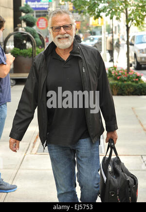 Jonathan Goldsmith, known as the 'The Most Interesting Man in the World' for the Dos Equis beer company, walking in SoHo Featuring: Jonathan Goldsmith Where: Manhattan, New York, United States When: 16 Sep 2014 Stock Photo