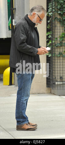 Jonathan Goldsmith, known as the 'The Most Interesting Man in the World' for the Dos Equis beer company, walking in SoHo Featuring: Jonathan Goldsmith Where: Manhattan, New York, United States When: 16 Sep 2014 Stock Photo