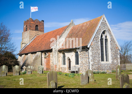 Saint Andrew parish church, Farnham, Suffolk, England Stock Photo