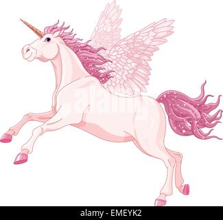 Fairy unicorn Stock Vector