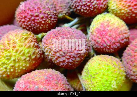 The close view of Lychee in Taiwan Stock Photo