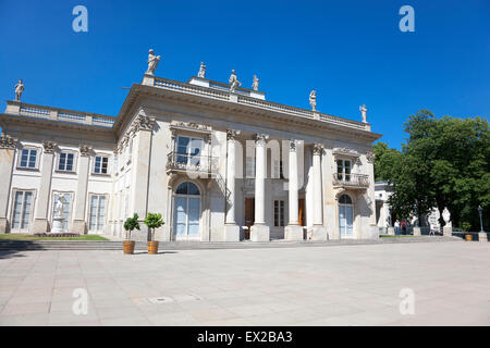 Palace on the Water in Lazienki Park, Warsaw, Poland Stock Photo