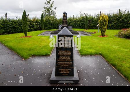 Memorial garden at Tamlaghtfinlagan Parish Church, Ballykelly, Northern Ireland Stock Photo