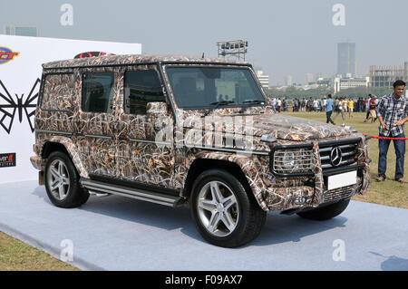 Bombay, India - January 26, 2013: Mercedes-Benz G 55 AMG KOMPRESSOR at Bombay super car show Stock Photo