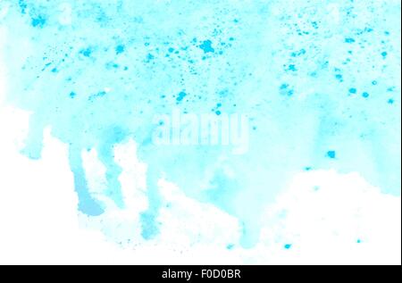 watercolor splash light blue background Stock Vector