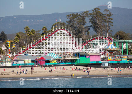 Santa Cruz Amusement Park Stock Photo