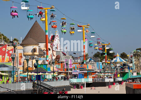 Santa Cruz Amusement Park Stock Photo