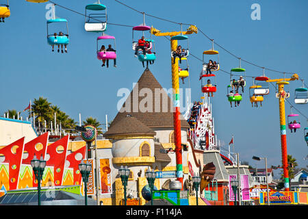 Santa Cruz Amusement Park Stock Photo