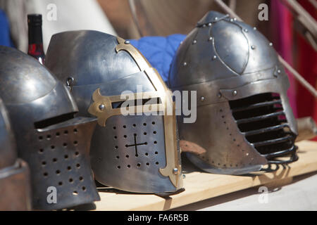 Medieval armor for fighting in the middle ages Stock Photo