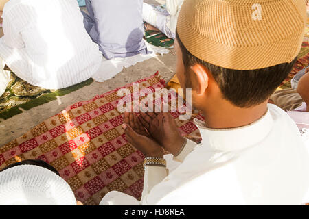 1 Muslim Adult Man Sitting Namaz Worship Stock Photo