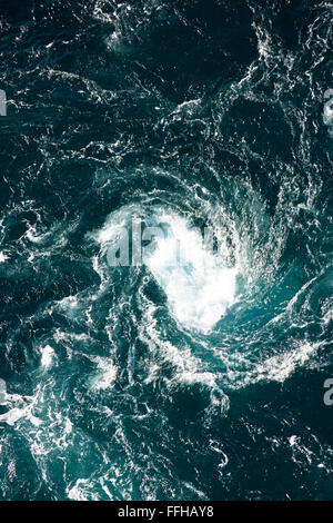 Maelstrom, natural phenomenon of whirlpool, called saltstraumen, Norway Stock Photo