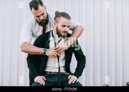 tie on a street Stock Photo