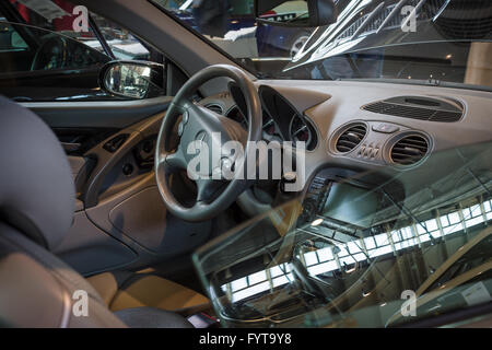 Cabin of grand tourer car Mercedes-Benz SL AMG 65 (R230), 2009. Stock Photo