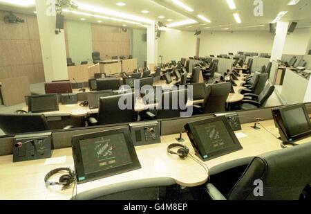 Welsh Assembley/debating chamber Stock Photo