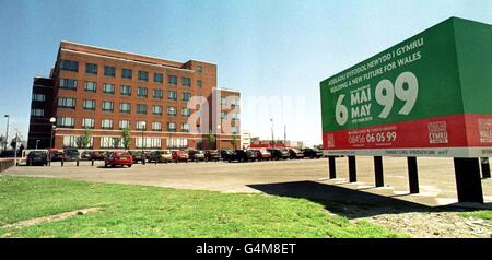 Welsh Assembley/temp. location Stock Photo