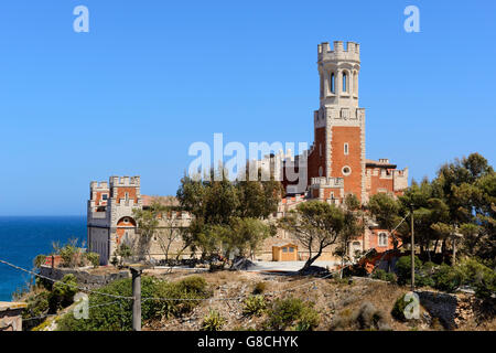 Castle Tufuri  (Castello Tafuri) in Portopalo di Capo Passero, Sicily, Italy Stock Photo