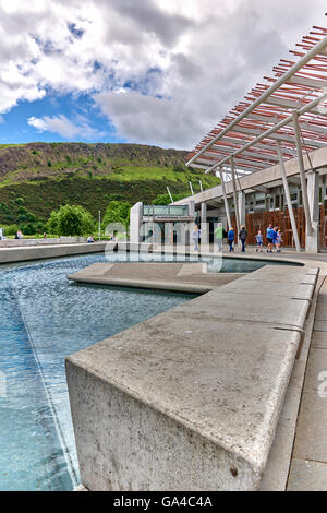 The Scottish Parliament Building, home of the Scottish Parliament at Holyrood  in central Edinburgh Stock Photo