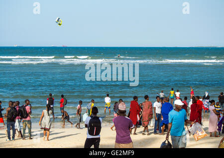 Coco Beach scene on Sunday, Oyster Bay, Dar-es-Salaam, Tanzania Stock Photo