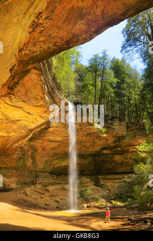 Ash Cave, Hocking Hills State Park, Logan, Ohio, USA Stock Photo