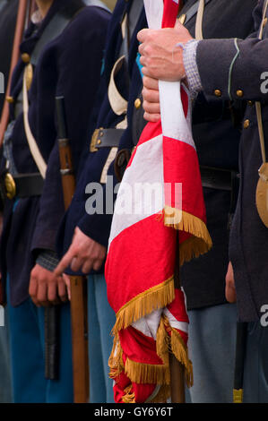 Union re-enactors, Civil War Re-enactment, Cheadle Lake Park, Lebanon, Oregon Stock Photo