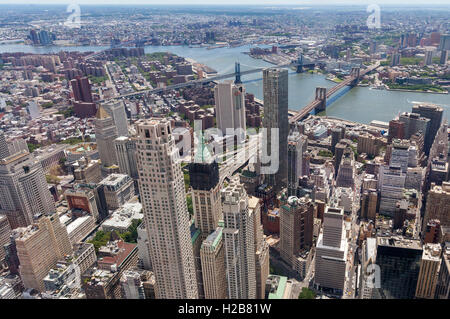 An aerial view of New York City. Stock Photo