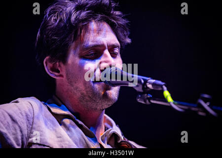 Las Vegas, NV, USA. 3rd Oct, 2016. ***HOUSE COVERAGE*** Conor Oberst at Brooklyn Bowl in Las vegas, NV on October 3, 2016. Credit:  Erik Kabik Photography/Media Punch/Alamy Live News Stock Photo