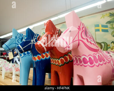 The Dala horse factory in Dalarna, Sweden Stock Photo