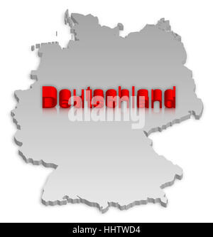 map germany 3 Stock Photo