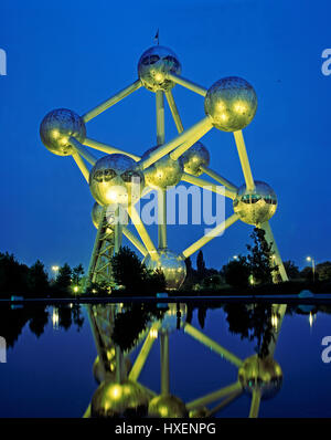 The Atomium, Brussels, Belgium. Stock Photo