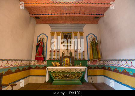 Vallejo's chapel, Mission San Francisco Solano, Mission San Francisco Solano de Sonoma, Sonoma, Sonoma County, California Stock Photo