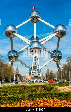 Atomium building originally constructed for Expo 58, Brussels, Belgium Stock Photo