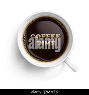 Black coffee illustration Stock Photo