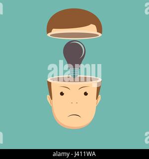 No idea like light off. Stock Vector