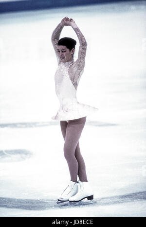 Nancy Kerrigan (USA), silver medalist competing at the 1994 Olympic Winter Games Stock Photo