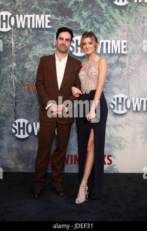 Premiere of Showtime's 'Twin Peaks' at The Theatre at Ace Hotel - Arrivals  Featuring: Jesse Bradford, Andrea Leal Where: Los Angeles, California, United States When: 19 May 2017 Credit: Nicky Nelson/WENN.com Stock Photo