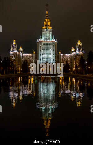 Moscow, Russia, Eurasia, Lomonosov Moscow State University, Stock Photo