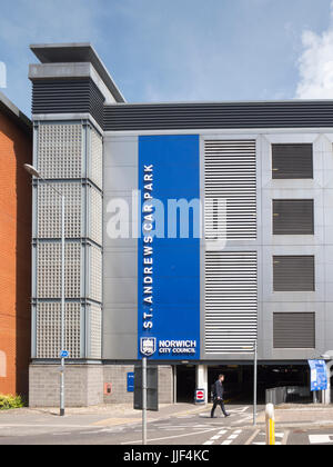 The St Andrews multi story car park in Norwich Norfolk UK Stock Photo