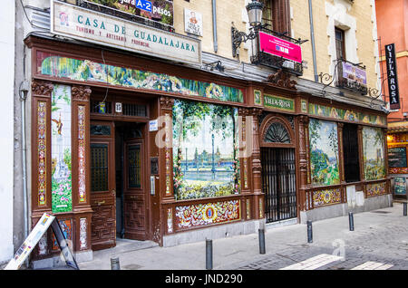 Image of old restaurant in from Madrid the capital of Spain Stock Photo