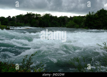 Rapids leading to Niagara Falls Stock Photo