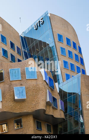 The first building in Australia designed by one of the worlds most influential architects Frank Gehry. Its named after Dr Chau Chak Wing and described Stock Photo