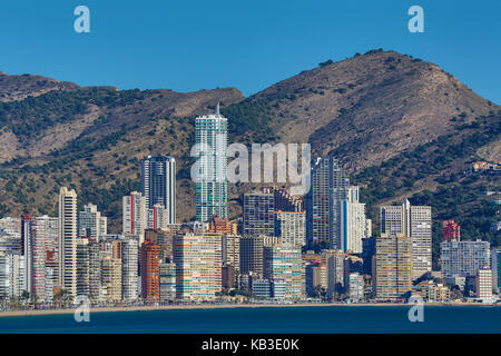 Spain, region Valencia, province Alicante, Benidorm, Costa Blanca Stock Photo