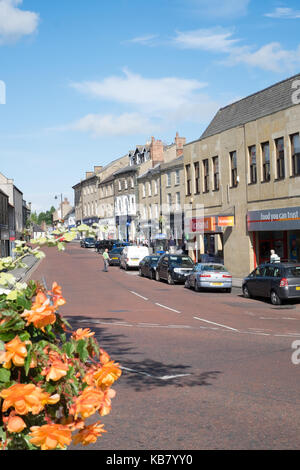 Alnwick town centre, Northumberland, England Stock Photo