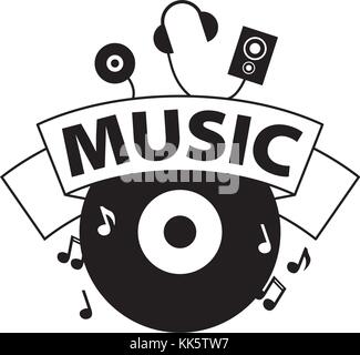 vector logo music Stock Vector