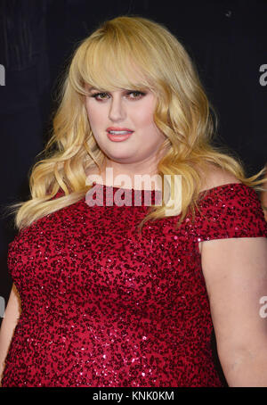 Los Angeles, USA. 12th Dec, 2017. Rebel Wilson 004 attends the premiere of Universal Pictures' 'Pitch Perfect 3' at Dolby Theatre on December 12, 2017 in Hollywood, California Credit: Tsuni / USA/Alamy Live News Stock Photo